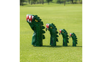4 Pieces Dinosaur Golf Headcover Shielded Golf Club Head Cover Dinosaur Head Cover Textured Waterproof for Golfers