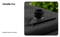 Triangular Water Outlet Angled Design Aquarium Duckbill Nozzle Wide Coverage Fish Tank Water Outlet for Bottom Filtration System, Sump Strainer