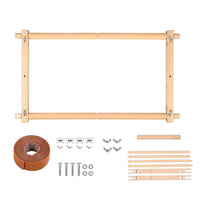 Rotatable Embroidery Frame with Clips Natural Wood Wooden Embroidery Frame Smooth Sturdy for Needlepoint
