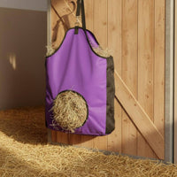 Hanging Hay Net Mesh Perforated Hay Feeder Bag Large Capacity for Barn