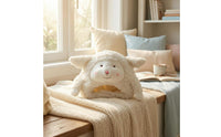 Soft Sheep Head Cover Photo Prop Lamb Ear Headband White