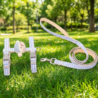 Small Dog Harness and Puppy Harness Set for Pet Walking, Nylon Material H-Style Pet Walking Harness for Outdoor Walking and Training