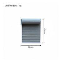 1:12 Scale Miniature Roll-up Shutter Realistic Shutter Door Model Decorative Dollhouse Window Shutters Industrial for Hobbyists, Dollhouses, Dioramas