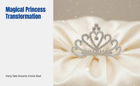 Kids Princess Hair Comb, Crystal Tiara Hairpin, Girls Festive Gathering Headwear, Handmade