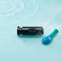 Anodized Metal Frenzel Practice Tool Knurled Grip Freediving Ear Practice Tool Cylindrical Body Ear Equalization Tool Flanged End for Freedivers, Divers