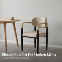 Modern Minimalist design Curved rear Dining Chair Italian-inspired by home decor design Furniture Comfortable Soft Padding adaptable for residents, Interior Designers, Adults, Reception Area, Living Room, Bedroom, Kitchen