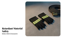 5 Pieces Retardant 5-Piece Fire Fighting Suit Heat Resistant Type 02 Firefighter Suit Reflective Strips Firefighter Uniform Set Waterproof for Firefighters, Woodland Firefighting, Training Exercises Relief