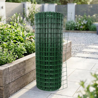 PVC-Coated Welded Wire Mesh Fence Dark Green 18m Pet Fence Dog Run Fence Outdoor Pest-Proof Net For Home Vegetable Garden