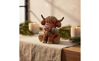 Highland Cow Statue Cute Design Scottish Cow Figurine Nordic Design