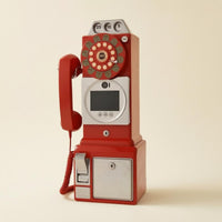 Vintage Payphone Sign-in Booth Corded Handset Payphone Guest Book Visual Guest Book Machine Lockable Compartment for Events