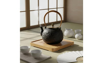Black Cast Iron Teapot Floral Relief Cast Iron Teapot Loose Herbal Tea