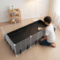 Guinea Pig Cage Liner Leak-Resistant Guinea Pig Cage Base Easy to Clean Hare Hutch Floor Mat for Small Animals