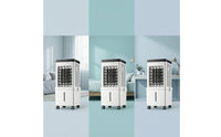 Easy to Move Portable Evaporative Air Cooler Wheeled Cooling Fan for Bedroom