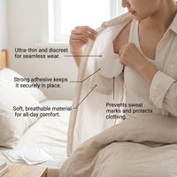 Invisible Underarm Protection for Women with Thin Absorbing Design for Work Wear, Perspiration Guards for Summer Clothing