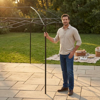 Folding Canopy Frame Cylindrical Metal Fold-out Tent Frame Fold-out Canopy Foldable Outdoor Shelter Peaked