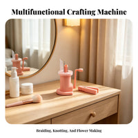 Hand Crank Knitting Machine Easy to Use Handheld Yarn Knitter I-Cord Crafting Tool Portable and Small Crafting Supply Versatile