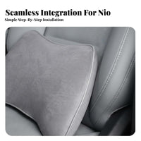 Suede Car Neck Pillow Breathable Material Car Headrest Pillow Washable Cover Vehicle Seat Neck Support for Drivers, Commuters, SUV, Daily Commute