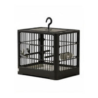 Villa Design House-Shaped Aviary Spacious Interior avian enclosure Convenient Feeding Door Parrot Enclosure Easy to Clean for Indoors, Living Room, Balcony, Patio