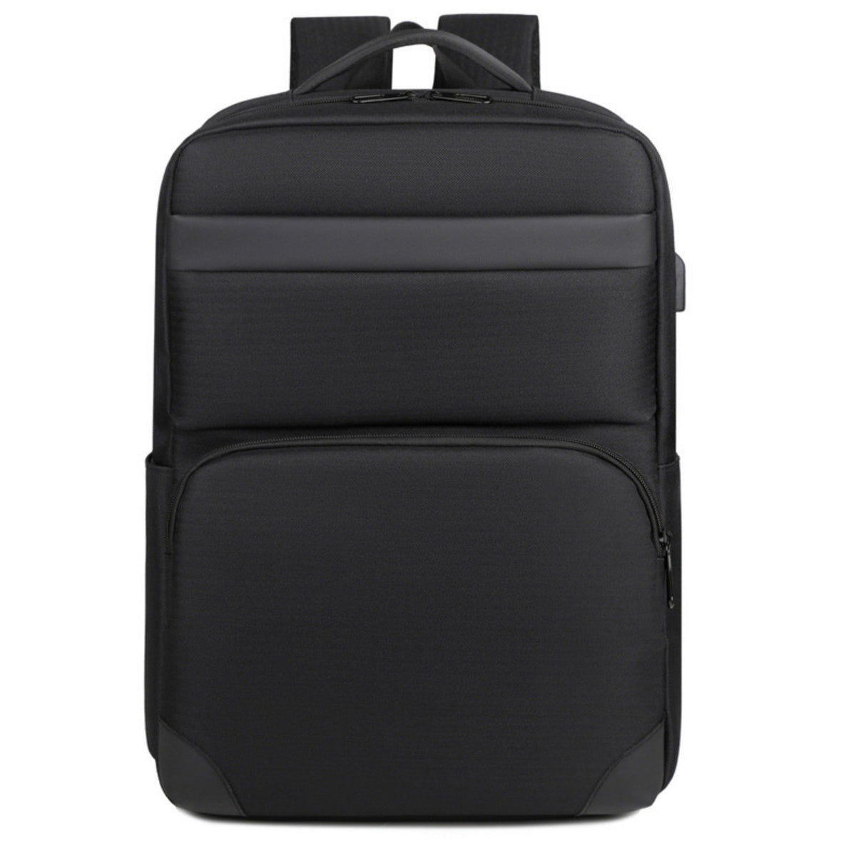 Commute Ready Business Backpack Multiple Compartments Rucksack USB Charging Port for Men