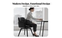 Ergonomic Backrest Rotating Tub Chair High-Density Cushion Swivel Barrel Chair Sturdy Base Upholstered Seat Wear-Resistant for Design Enthusiasts, Business Professionals, Dining Room, Home Office, Reading Nook, Bedroom