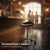 Cushioned Seat Adjustable rotate Bar Stool With Backrest Adjustable rotate tavernstool Built-in Footrest Counter Chair Stable Pedestal Base for broadcast Streamers, Adults, Homeowners, Reception Desk, Cafe, Studio, Kitchen Island