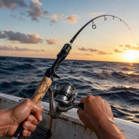 High Carbon MH Hard Lure Fishing Rod for Baitcasting and Spinning Reels