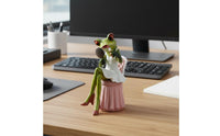 Resin Frog Couple Figurine Great Gift Notion Cute Frog Statue Creative Design Long-Lasting for Partners