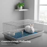 gnawResistant Slatted Footrest mat Easy to Clean Hutch Liner Non-Slip Surface enclosure Floor Mat cleanable Reusable for Small pet Owners, Playpens