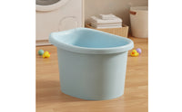 Contoured Baby Bath Tub Easy-to-Wipe Baby Tub Molded Toddler Bathtub Comfortable for Babies, Infants, Toddlers, Bathroom, Home