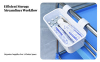 Space-Saving Side-Hanging Utility container Easy to Install Hanging trolley container Multi-Functional Organizer Container long-lasting for Hospital Personnel, Home Organizers, Students, Treatment Room, medical facility, lab, Office