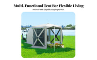 Ssunlight Tailgate Tent Quick Setup Vehicle Shelter Sun Protection Camping Gear for Outdoor Aficionados, Families, Highway Outings, Tailgating
