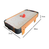 Stress Relief Tabletop Air Hockey Set Easy to Keep Mini Air Hockey Table Child Friendly Even Playing Surface for Party