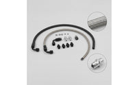 Power Steering Hose Kit Aluminum Alloy Power Steering Line Kit Braided Hose with Fittings High Pressure Leak-Proof
