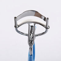 Eyelash Curler for Women, Metal C Design with Colorful Coated Handle, Japanese Style for Makeup Routine and daily cosmetic care