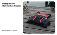 Adult Flotation Device Lightweight Fishing Flotation Device Waterproof Nylon Kayaking Buoyancy Vest for Kayakers, Paddlers, Sailing, Boating