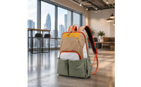 Multi-Compartment Backpack Zippered Lightweight Backpack Structured Rucksack