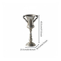 Vintage Urn Vase Easy to Assemble Detachable Flower Vase Luxury Look House Decoration for Garden