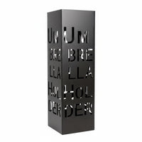 Space Saving Letter Cutout Umbrella Stand Long-Lasting Metal Umbrella Holder Easy to Clean Stable Wobblesteady Base for Hotels, Offices, Entrance, Lobby, Reception Area