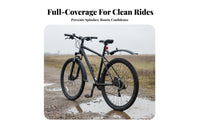 2 Pieces Front and Rear Mudguard Set Wide Design Front and Rear Mudguards Easy Installation Mountain Bike Fenders for Rough Terrain Biking