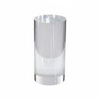 8 Pieces High Clarity Acrylic Cylinder Riser Multi-Purpose Transparent Acrylic Pedestal Polished Surface Clear Cylinder Pedestal Lightweight