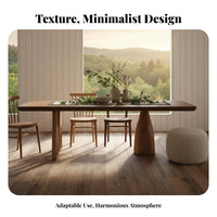 Rectangular Dining Table Rustic Minimalism design Double Workstation Vintage Look Indoor Furnishing for homeowners, telecommuting Workers, Living Room, Kitchen, Study