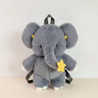Elephant Backpack Cute Soft Backpack Book Bag Soft Rucksack Character for Toddlers, Outings, Travel