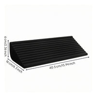 Ribbed Top Foam Exercise Inclined Block Textured Exercise Inclined Block Matte Finish Incline Board Rounded Edges for Stretching, Balance
