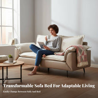 Modern design pivot side rest Sofa Bed Space-Saving Living Room Furniture Easy to Clean Couch Plush pads for Apartment Dwellers, Homeowners, Young Adults, Small Spaces, Home Office