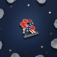 Memorial Day Pin Commemorative Holiday Accessory Enamel Wearable Item for Procession