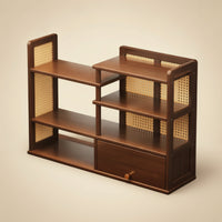 Tabletop Rack with Drawer Compact Desktop Organizer Space-Saving Desktop Organizer for Kitchen