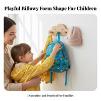NimbusShaped Display shelf with pegs Minimalist & design Hanging Rack for Children