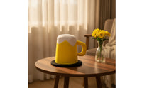 Beer Mug Hat Humorous Brew Mug Hat with Foam Top Novelty for Partygoers, Adults, Photo Booths