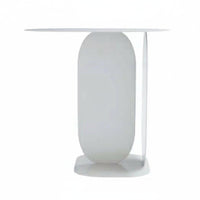 Modern Design Dual-panelPanel Base Table Minimalist Aesthetic Nightstand Space-Saving Household Furniture Multipurpose for Apartment Dwellers, Homeowners, Interior Decorators, Living Room, Bedroom, Entryway, Office