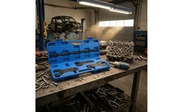 Pneumatics Fan Clutch Wrench Set Carbon-Steel Fan Clutch Wrench with Carrying Case Sturdy for Mechanics, Home Mechanics, Engine Maintenance